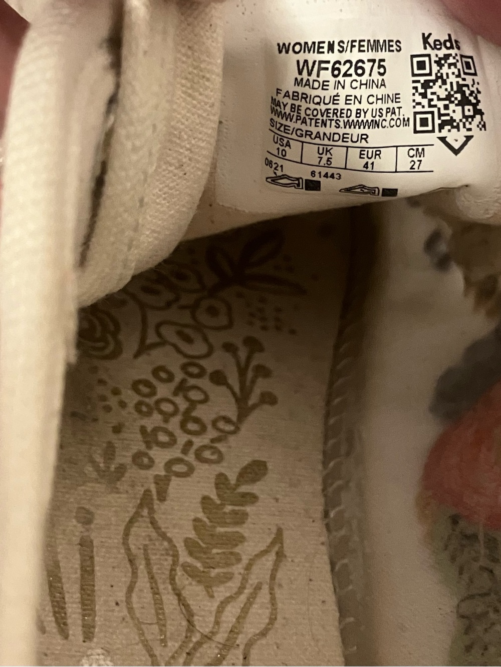 KEDS Rifle Paper Co Women's Embroidered Flowers Canvas Lace Up Sneakers Sz 10 - Picture 13 of 13